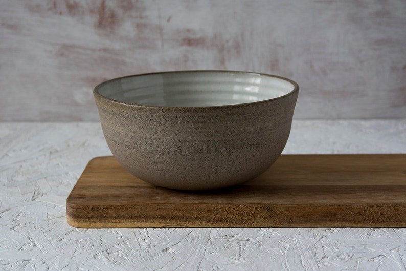Ramen Bowl, Ceramic White Soup Bowl image 6