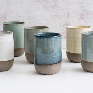 Ceramic Cup No Handle Assorted Colors