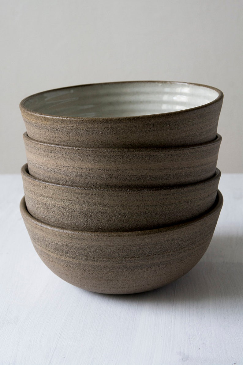 Ramen Bowl, Ceramic White Soup Bowl image 5