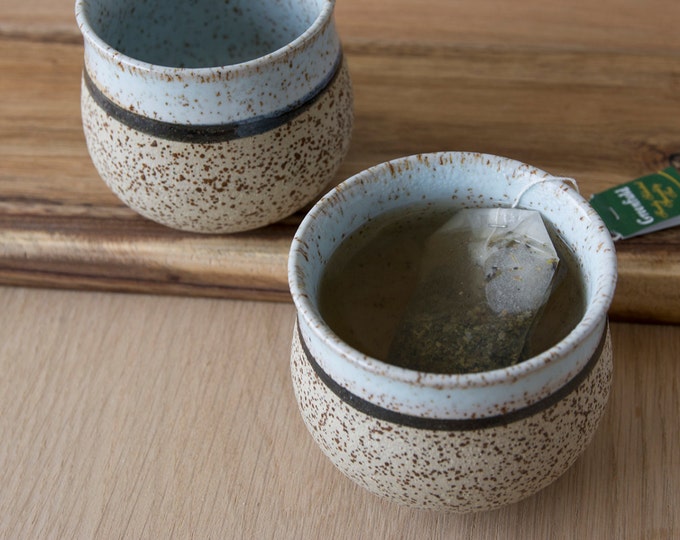Chai Cups / Set of 2 Ceramic Cups / Handmade Pottery Teaware / Etsy