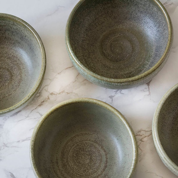 Sage Green Mini Dipping Bowls, Set of 4