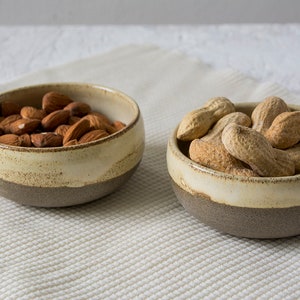 Yellow Small Pottery Bowls, Set of 2 image 3