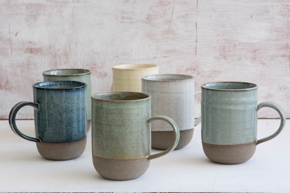 XIUWOUG Tasse Et Soucoupe Cappuccino Latte,Tasses à Café Expresso,9 Oz Tasses De Café En Céramique Pour Visage Créatif,Tasses De Thé Et Soucoupes Amusantes, Set, Micro-Ondes Et Lave-Vaisselle,Blanc