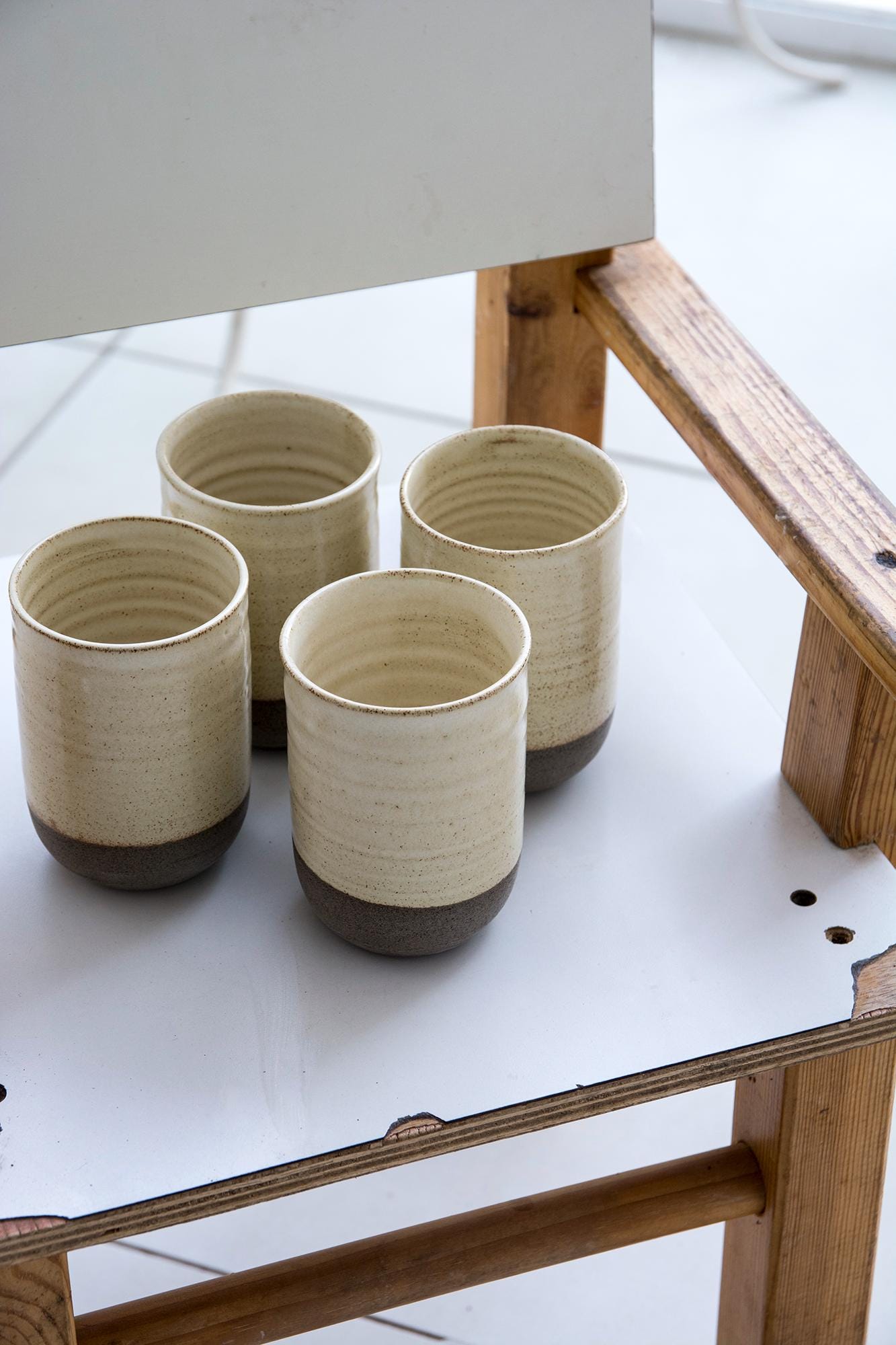 Lot De 6 Gobelets Terre Cuite 10 Cm – Verres Artisanats Émaillés Authentiques, Style Traditionnel Rustique