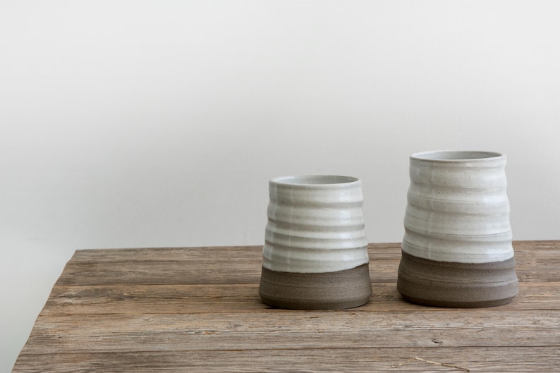 Wheel-thrown crock set, ideal for functional storage and elegant display