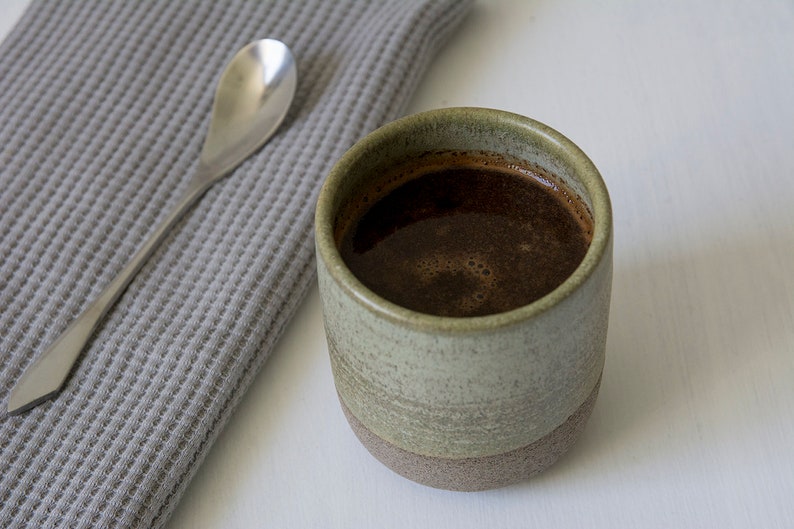 Set of 6 Ceramic Espresso Coffee Cups, 5 fl oz. image 8
