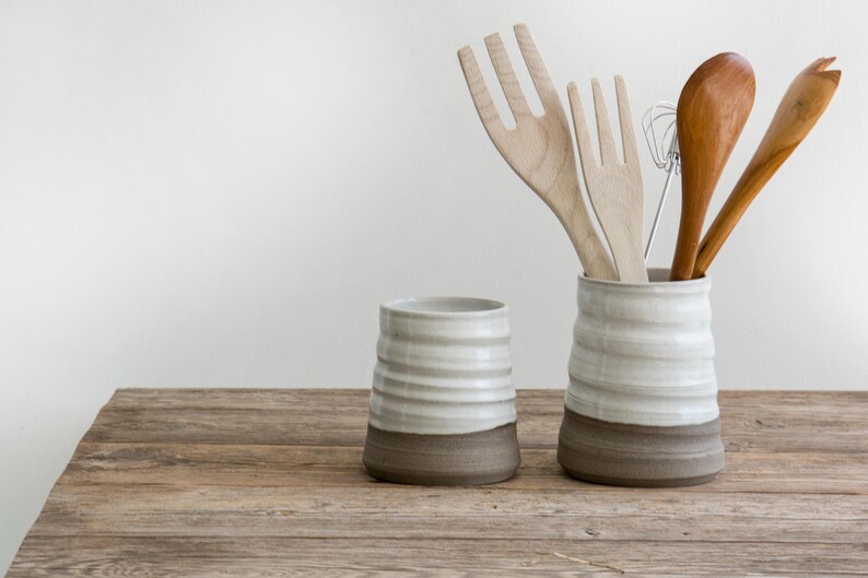 Artisan-made crock with a timeless design for home décor