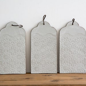 Ceramic Cheese Board, White Ceramic Platter