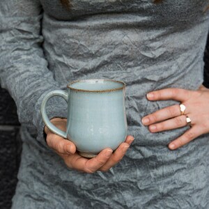 Blue Pottery Coffee Mug, 10 fl. oz image 8