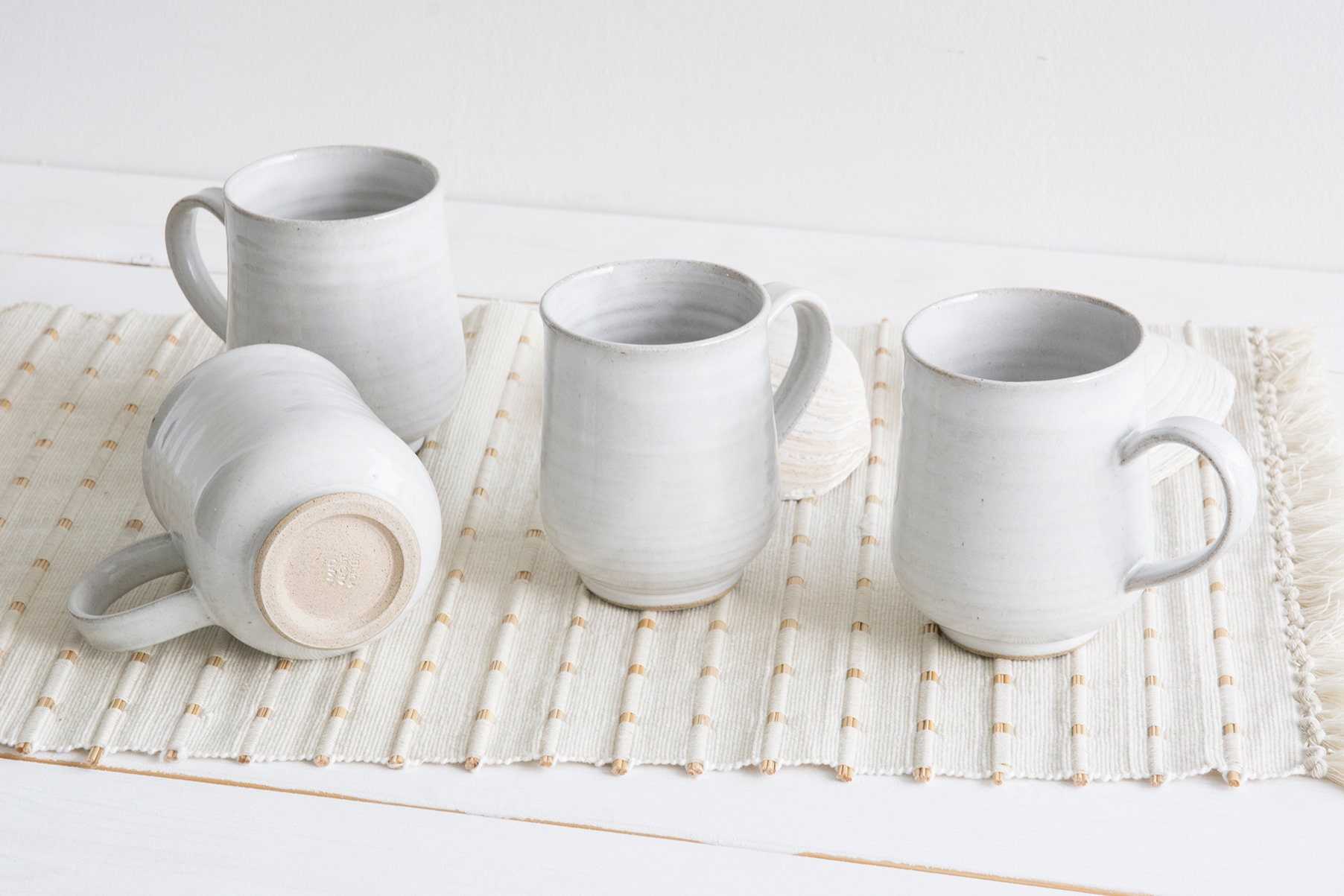 Mtoye Set 6 Tazze Da Tè In Ceramica Fatte A Mano - Colorate Per Sake E Tè, Con Scatola Regalo, Blu - 4