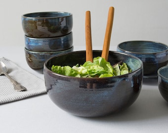 Pottery Rustic Salad Bowl