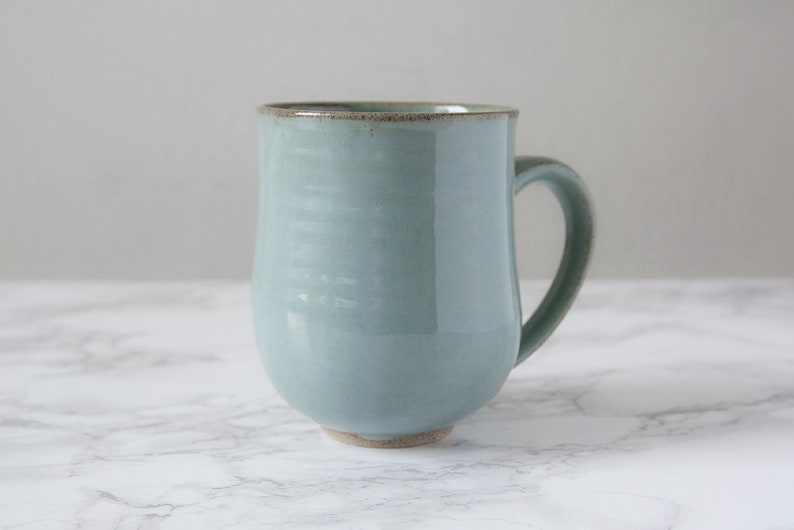 Blue Pottery Coffee Mug, 10 fl. oz image 4