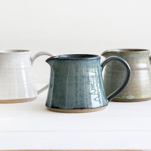 Colorful Rustic Pottery Creamer - Small Vase