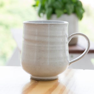 White Pottery Coffee mug, 14 fl. oz