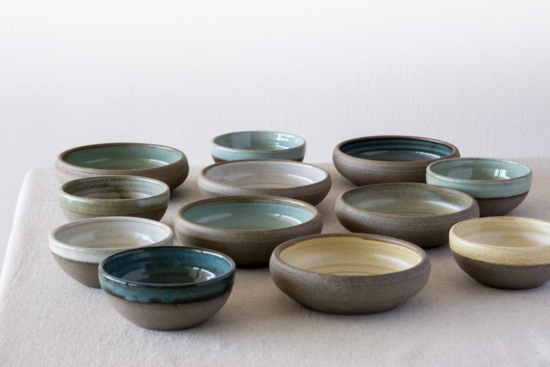 Rustic Small Bowl Small Rustic Pottery Shallow Bowl - Etsy