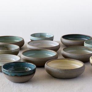 Small Rustic Pottery Shallow Bowl