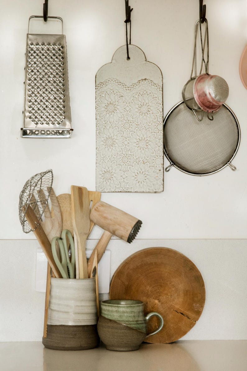 Portautensili, portaposate, arredamento in stile country francese, contenitore per la cucina, organizer per posate immagine 8