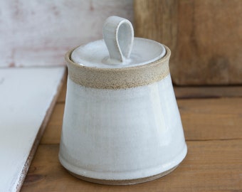 Rustic Ceramic Sugar Bowl
