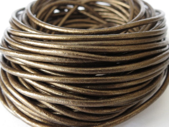 2mm Metallic Bronze Leather Cord For Wrap Bracelet Making Uk - Leather Bracelet Making Supplies Uk 2mm Metallic Bronze Leather Cord For Wrap Bracelet Making Uk - Leather Bracelet Making Supplies Uk