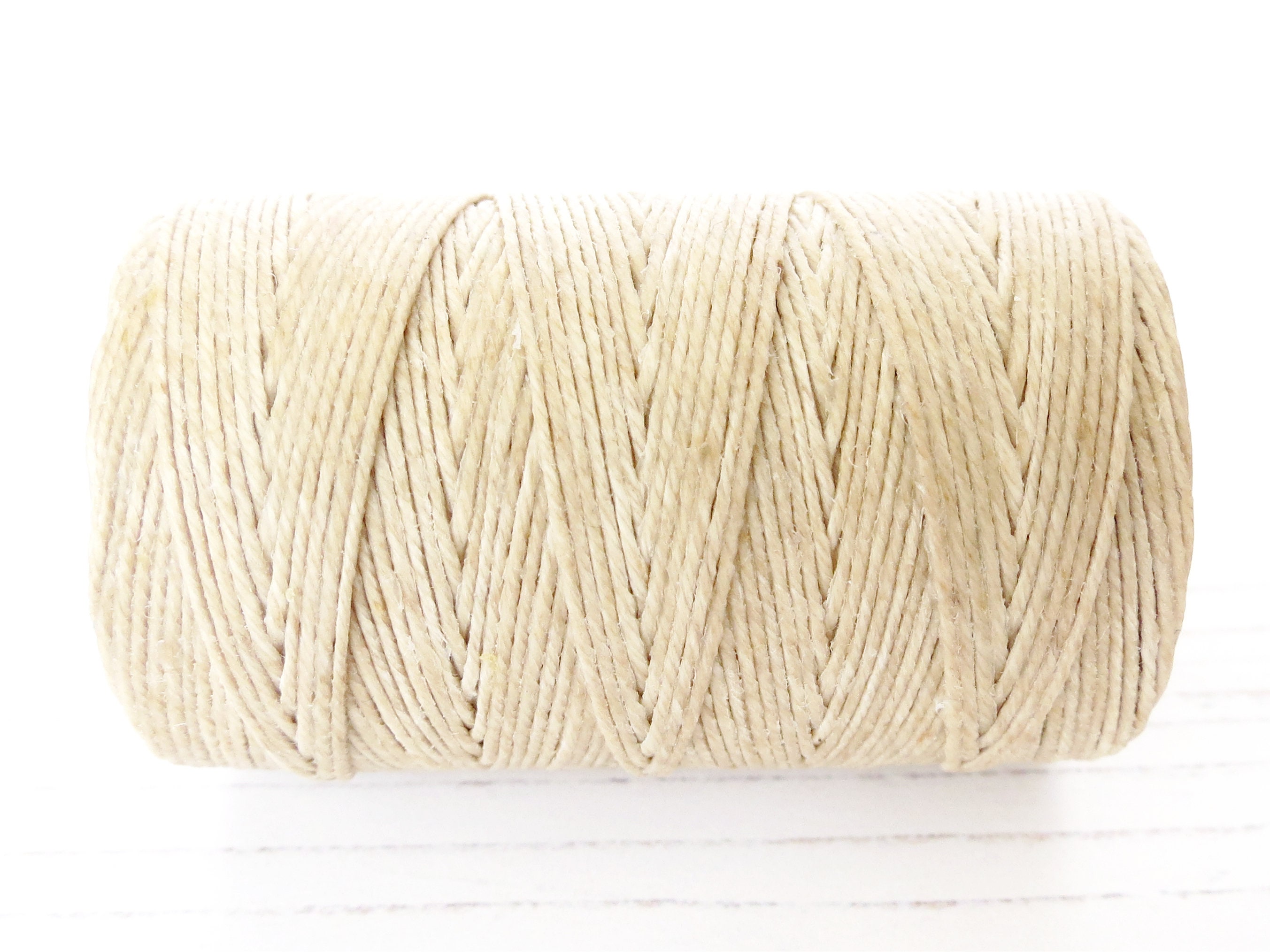 Natural 4ply Irish Waxed Linen Cord for Macrame Knotting Etsy