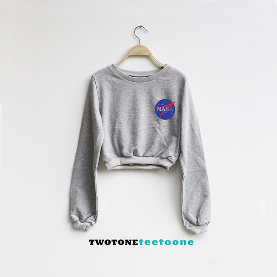 nasa crop top sweatshirt