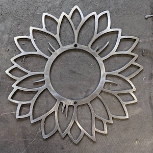 Metal Sunflower (Nest) Thermostat Wall Plate