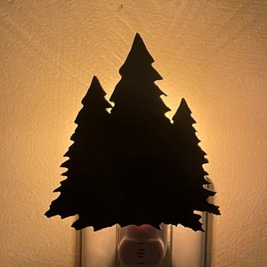 Evergreen Trees Metal Nightlight