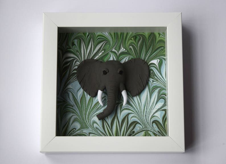 Elephant Wall Art Living Room Decor Modern Nursery Bohemian Home