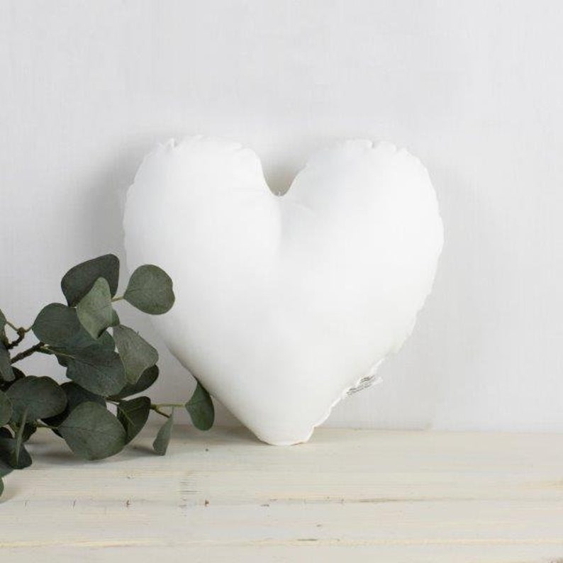 18"| 16" | 14" | 12"| 10" | 8 Heart Hypoallergenic Polyester Filled Pillow Insert image 2