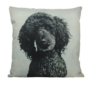 Dog | Black Poodle | Throw Pillow | Dogs | Home Decor | Custom Dog Pillow | Dog Mom | Large Dog |   Dog Mom Gift | Dog Lover Gift