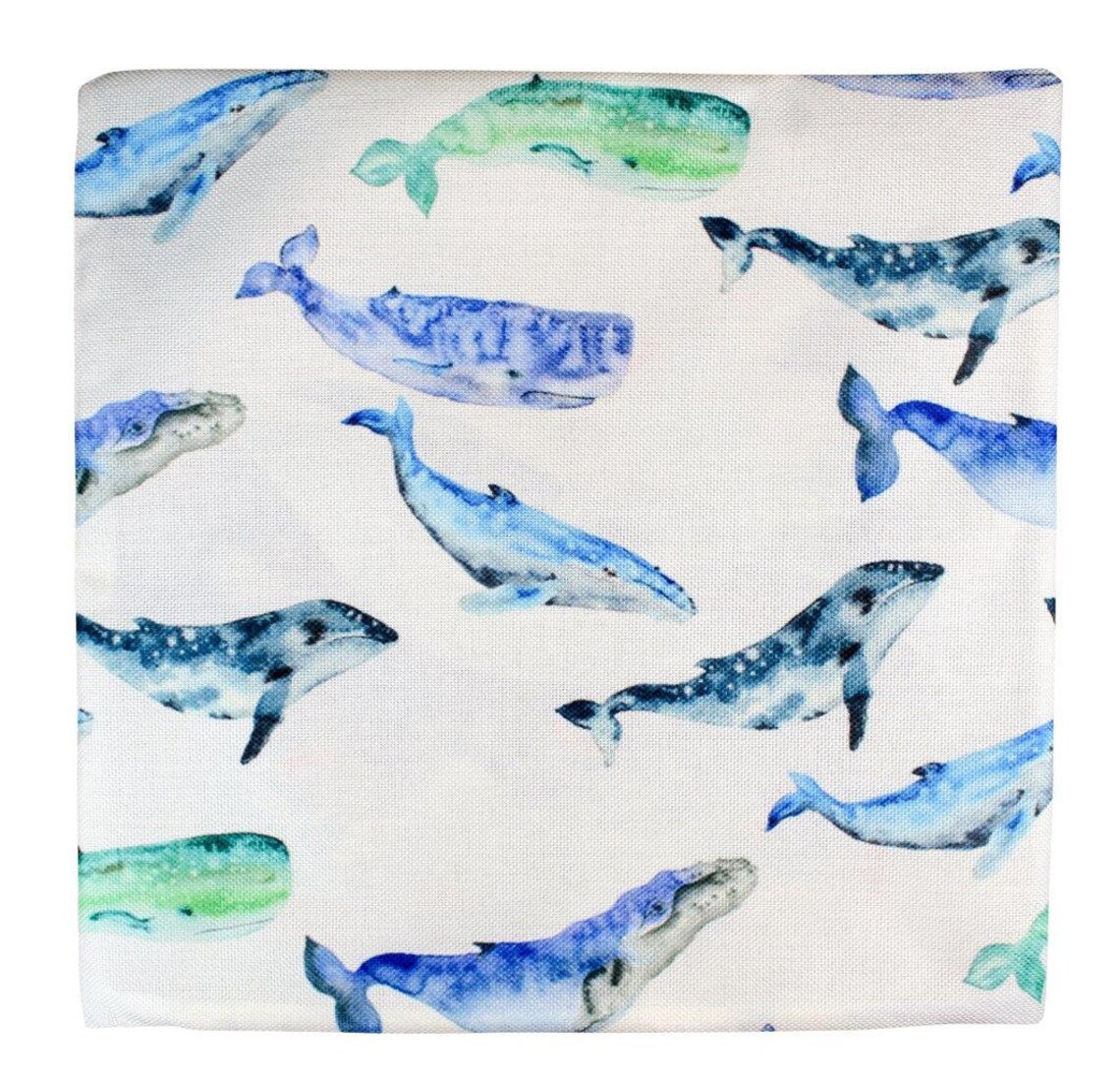 Blue Whale Pillow Cover Throw Pillow Home Decor Etsy