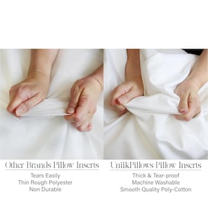 10x16 or 16x10 | Indoor Outdoor Hypoallergenic Polyester Pillow Insert | Quality Insert | Pillow Insert | Throw Pillow Inserts | Pillow Form image 6