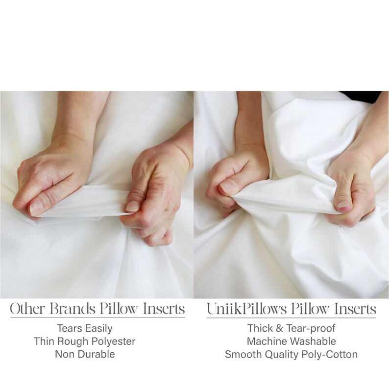 10x16 or 16x10 | Indoor Outdoor Hypoallergenic Polyester Pillow Insert | Quality Insert | Pillow Insert | Throw Pillow Inserts | Pillow Form image 6