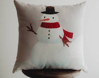 Snowman throw pillows sale