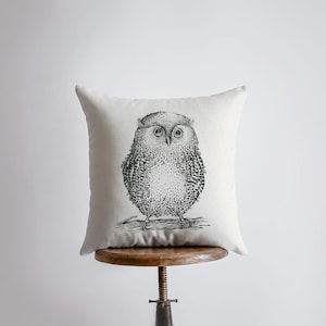 Owl Gifts | Pillow Cover | Owl Decor | Throw Pillow | Home Decor | Wilderness | Owl Print | Country Decor | Aesthetic Room Decor | Gift