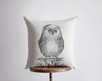 Owl Gifts | Pillow Cover | Owl Decor | Throw Pillow | Home Decor | Wilderness | Owl Print | Country Decor | Aesthetic Room Decor | Gift