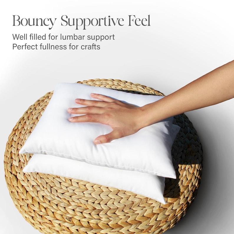 10x16 or 16x10 | Indoor Outdoor Hypoallergenic Polyester Pillow Insert | Quality Insert | Pillow Insert | Throw Pillow Inserts | Pillow Form image 4