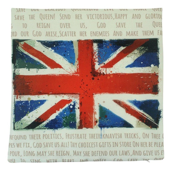 British Flag Pillow Cover Uk Flag Throw Pillow Home Etsy