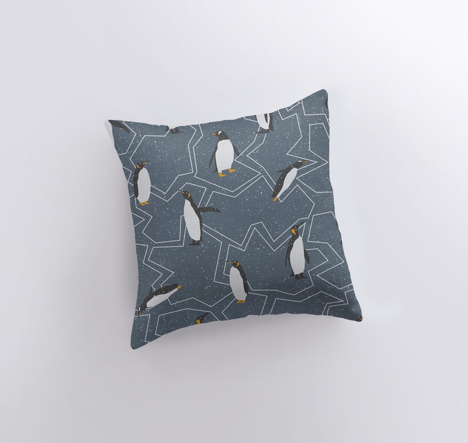 Arctic Penguin Pillow Cover Home Decor Throw Pillow Etsy