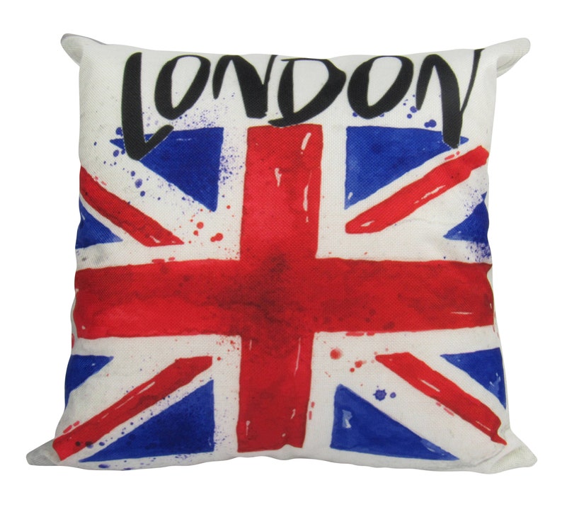British Flag London England Pillow Cover Throw Pillow Etsy
