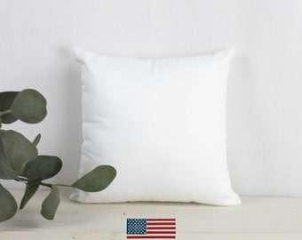 Throw Pillow Insert Form 13 X 21 Lumbar Size Rectangle Insert White Cotton Fabric Polyester Fiber Filling for Couch Bed or Travel Etsy