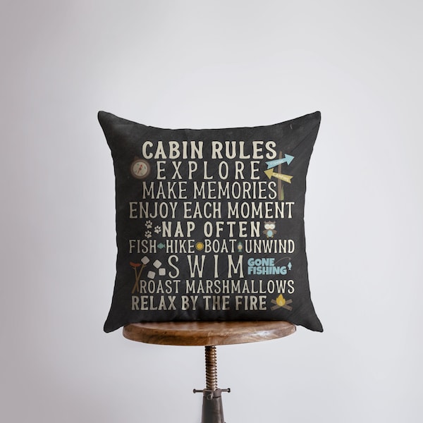 Cabin Throw Pillows Etsy