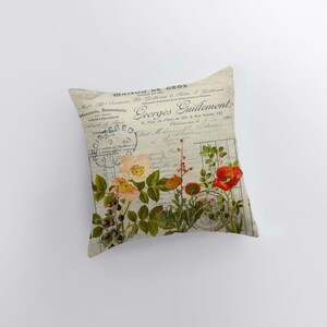 Vintage Earthy Floral  Nursery Pillow main image 1