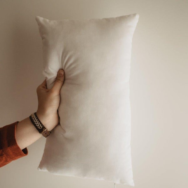 20x10 or 10x20 | Indoor Outdoor Hypoallergenic Polyester Pillow Insert | Quality Insert | Pillow Insert | Throw Pillow Insert | Pillow Form