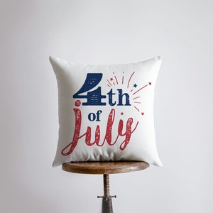 4th of July | Pillow Cover | Memorial Gift | Home Decor | Freedom Pillow | Pillow | Farmhouse Decor | Throw Pillows | Bedroom Decor | Fourth