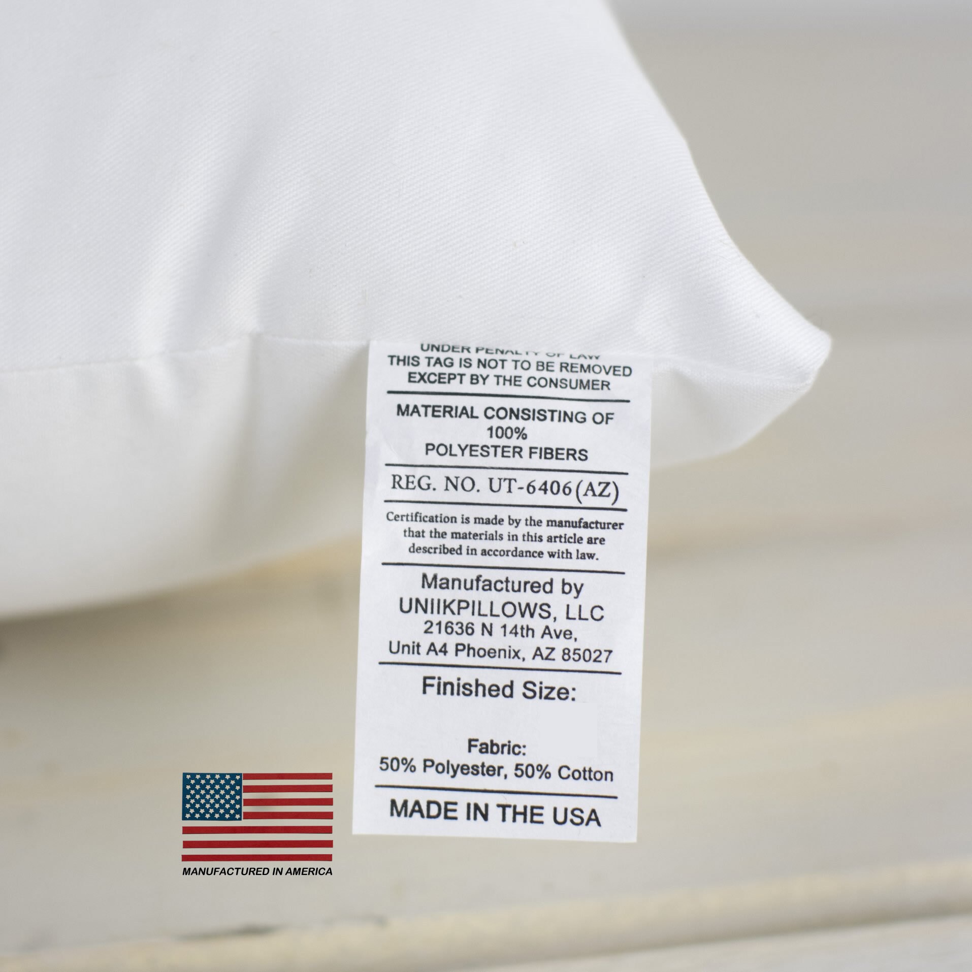 5x5 | Indoor Outdoor Hypoallergenic Polyester Pillow Economical Insert, Size: 5 x 5