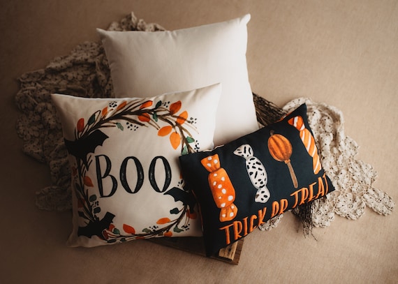 Primitive Pumpkin Decor Pillow Cover | Thanksgiving Décor | Farmhouse Pillows | Country Decor | Fall Throw Pillows | Cute Throw Pillows