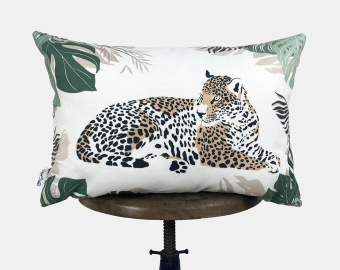 Leopard Lumbar | Leopard Decor | 18x12 | Leopard Print | Decorative Pillows | Mom Gift | Home decor | Bedroom Decor | Throw Pillows | Gift
