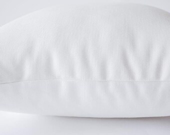 Plain Ticking Cotton Pillow Cover | 6x6 8x8 10x10 12x12 14x14 16x16 18x18 20x20 22X22 24x24 Size - UniikPillows 12x18