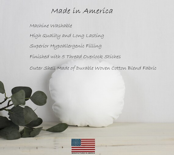 14 round cheap pillow insert